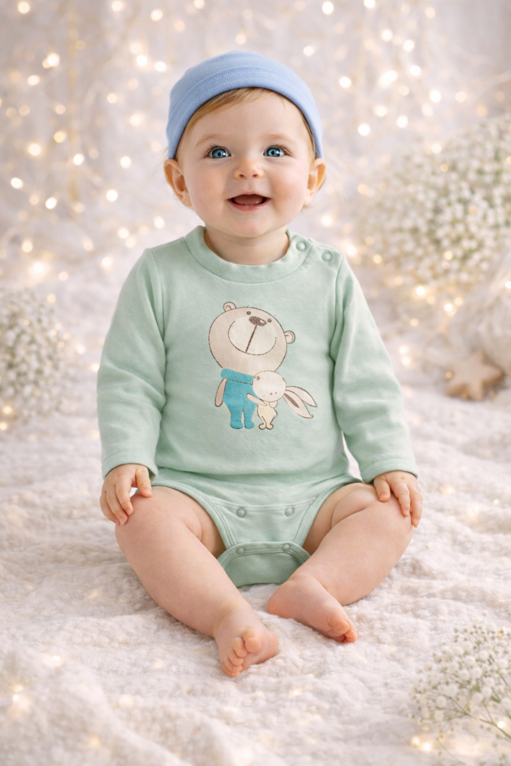 Babybody mit Druckknöpfen