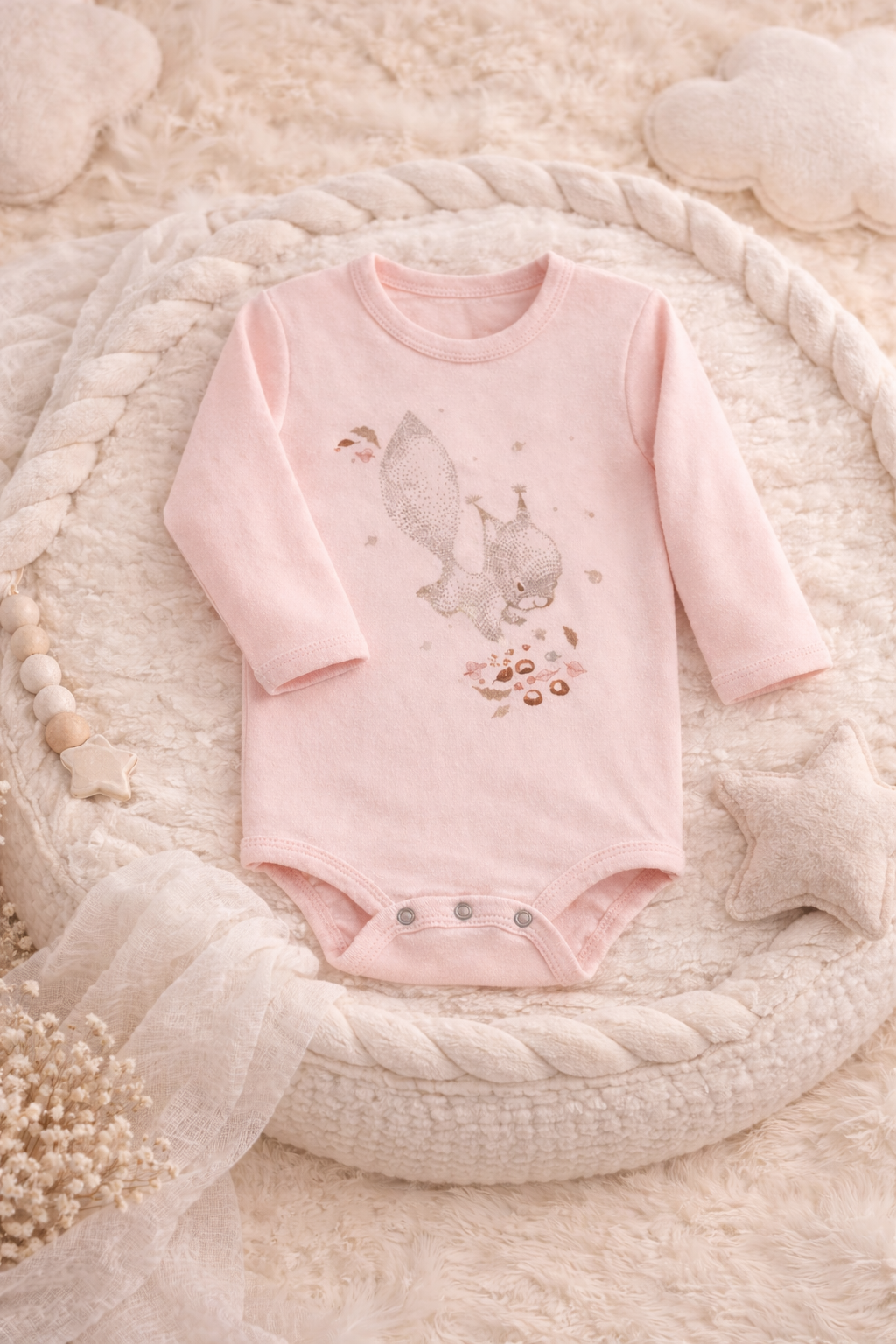 Babybody med kimono-lukning