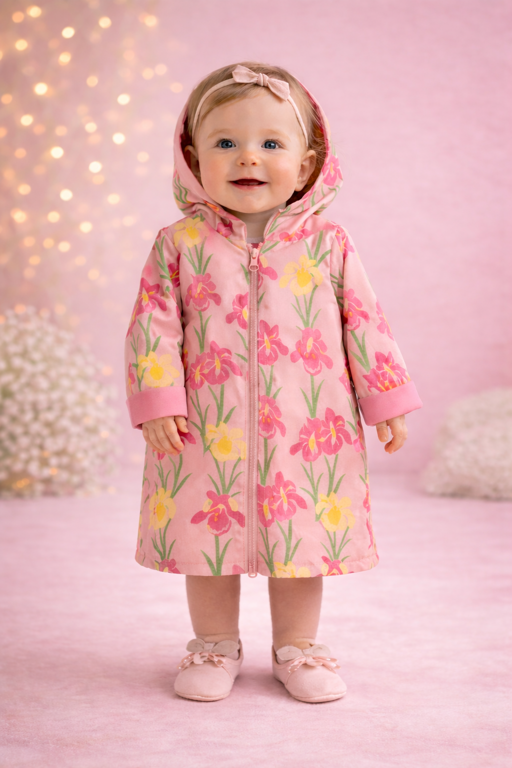 Babydragt med lynlås