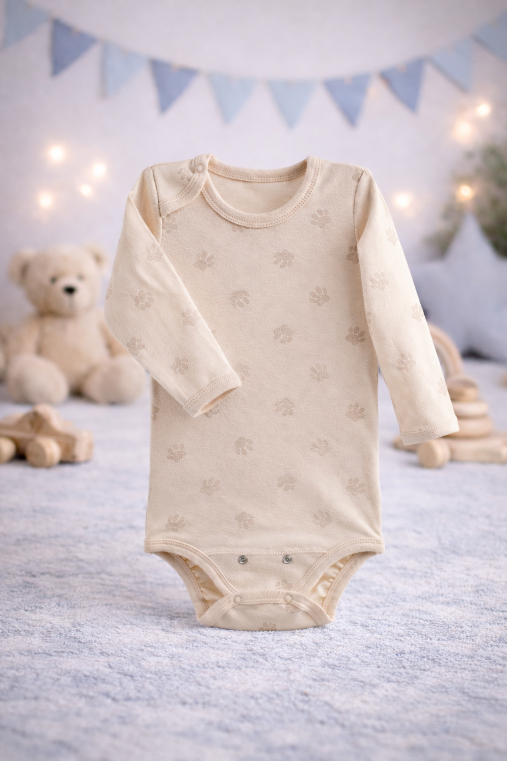 Babybody med lange ærmer